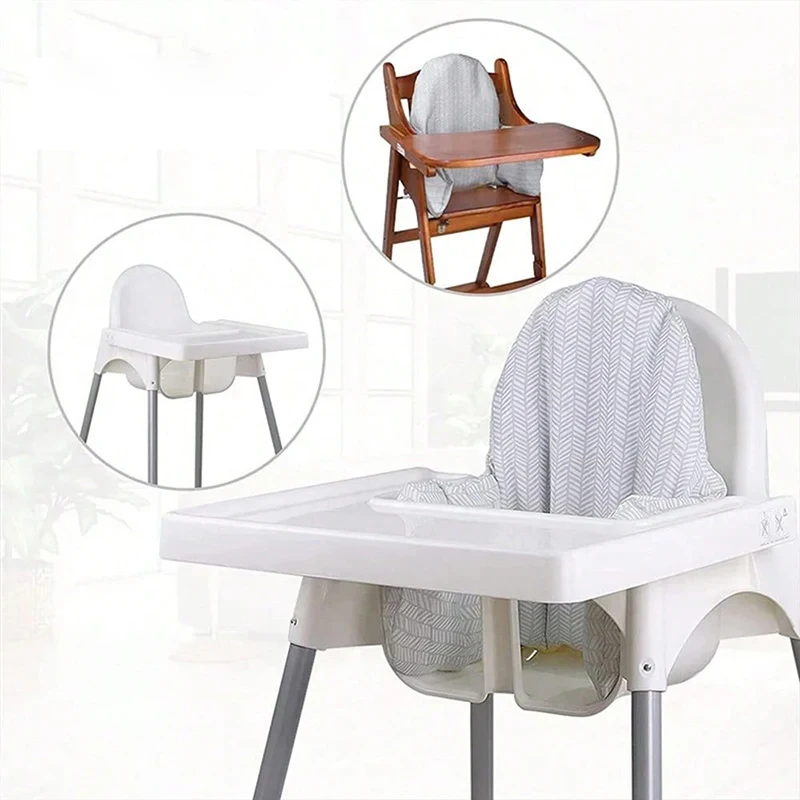 High Chair Cushion for Baby Toddlers Built-in Inflatable Highchair Back Cushion Boys Girls Feeding Chair Cover Pad