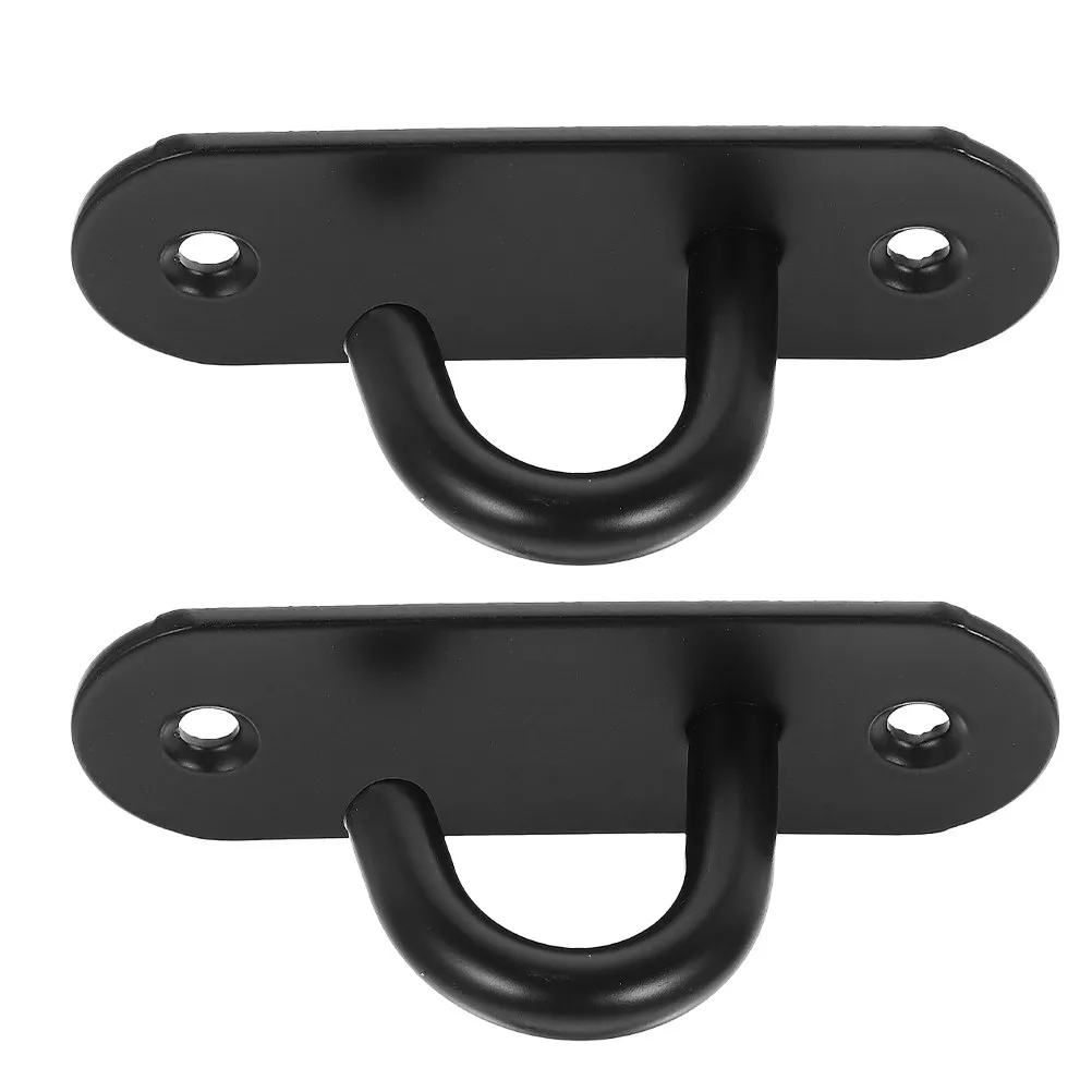 2Pcs Heavy Duty Stainless Steel Wall Hook for Resistance Bands Anchor Fitness Equipment Wall Mount Gym Training Ceiling Hanger