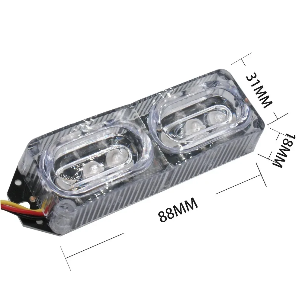 1pcs motorcycle flashing Tail lights Strobe Warning lights led Beacon Anti-collision Indicator light moto License plate light