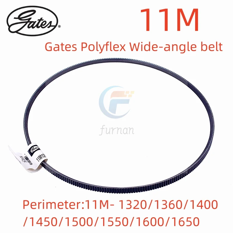 

Gates Polyflex Wide-angle belt 11M1320 11M1360 11M1400 11M1450 11M1500 11M1550 11M1600 11M1650 Transmission Triangle Belt