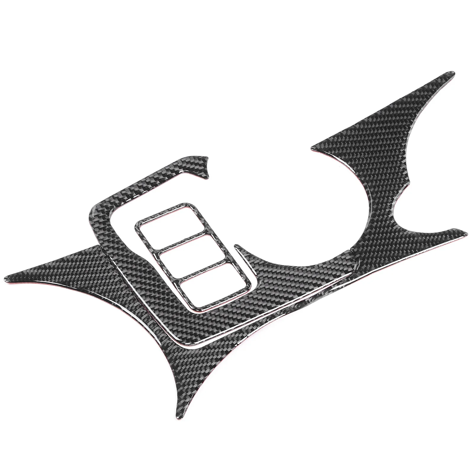 カーボンファイバーカーセンターコンソールウォーターカップホルダー装飾カバートリムステッカーアクセサリー日産 370Z Z34 2009-2020