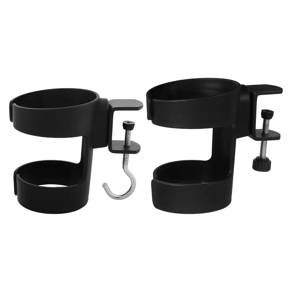 

2Pcs Office Desk Water Cup Holder Stable Design Plastic Coffee Mug Holder Drink Organizer Clamp Computer Desk