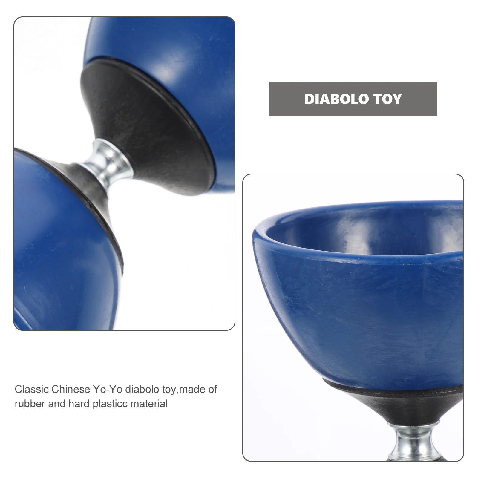 Classico giocattolo da giocoliere cinese Yo-Yo Diabolo con bastoncini per le mani per bambini adulti anziani giocattolo Fitness colore casuale
