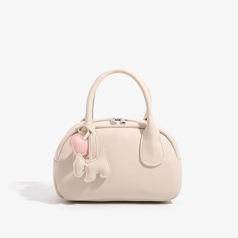 

High-end Sense Unique Design Bowling Handbag Fashion Versatile Shoulder Crossbody Bag Boston Shell Bag Women