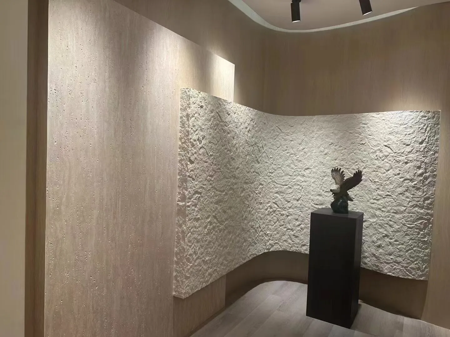 3D Travertine Faux Stone Self-Adhesive Wallpapers Home Decor Thickened Peel and Stick Wall Panels for Living Room Wall Cladding