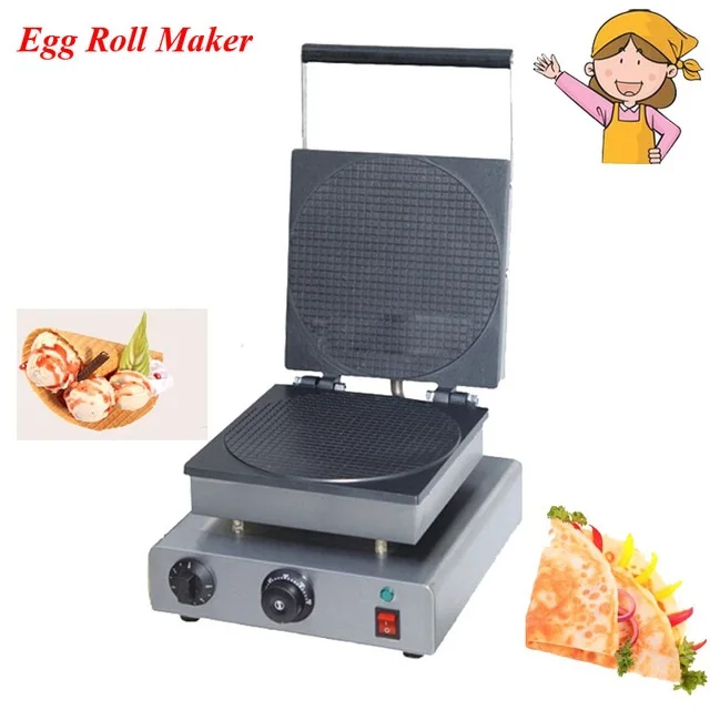 

1800w power New Electric Waffle Maker Commercial Ice Cream Cone Machine Cone Egg Roll Maker