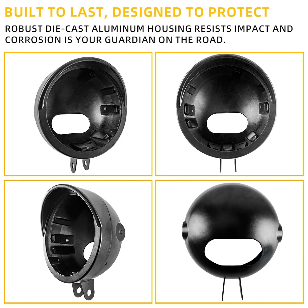 5.75 Inch Laser Headlight, Built-in Turn Signal IP67 Waterproof with Housing for CM300 CM500 CL500