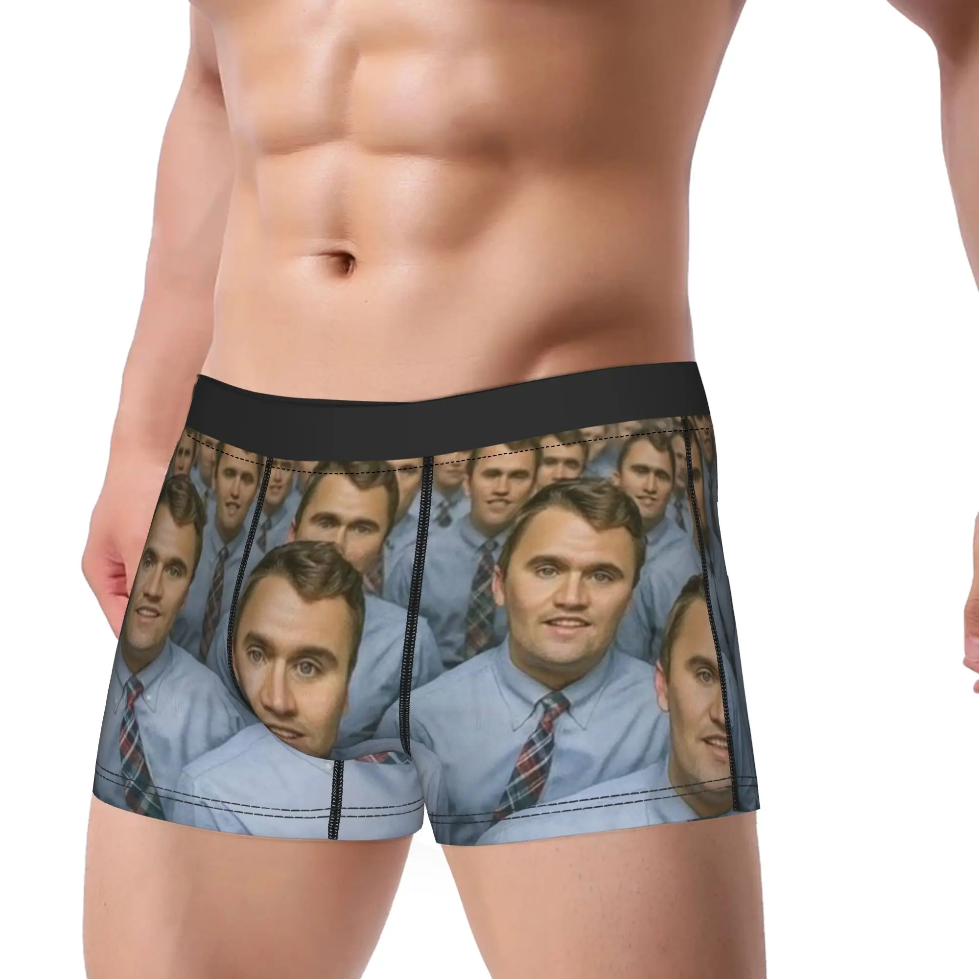 Charlie Kirk freedom Merch Boxers Shorts Fun Underwear  Boxer Underpants Gag Gifts For Men
