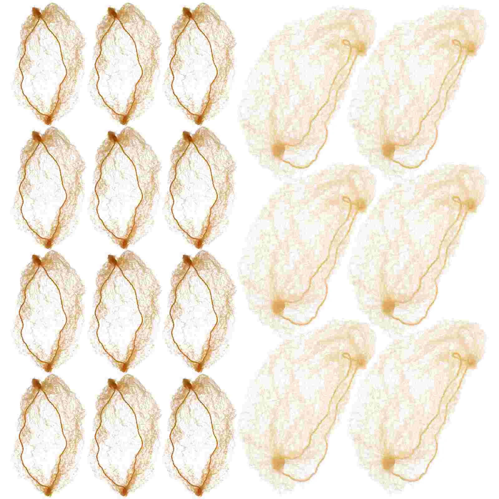 50pcs Hair Bun Covers Women Hair Net Covers Stewardess Hair Accessories Nurse Hair Nets for Girls hair bun mesh net