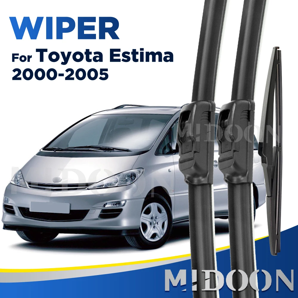 

Стеклоочиститель MIDOON для Toyota Estima 2000-2005 2001 2002 2003 2004, передние и задние щетки стеклоочистителя, щетки для ветрового стекла 26 "+ 18" + 16"