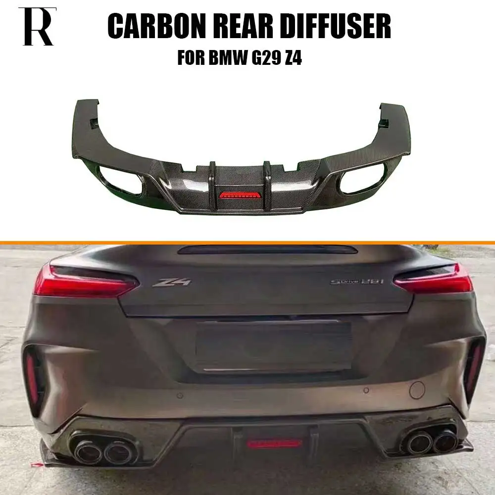 

Carbon Fiber Rear Bumper Lip Diffuser Splitter with Led for BMW G29 Z4 M Sports Package