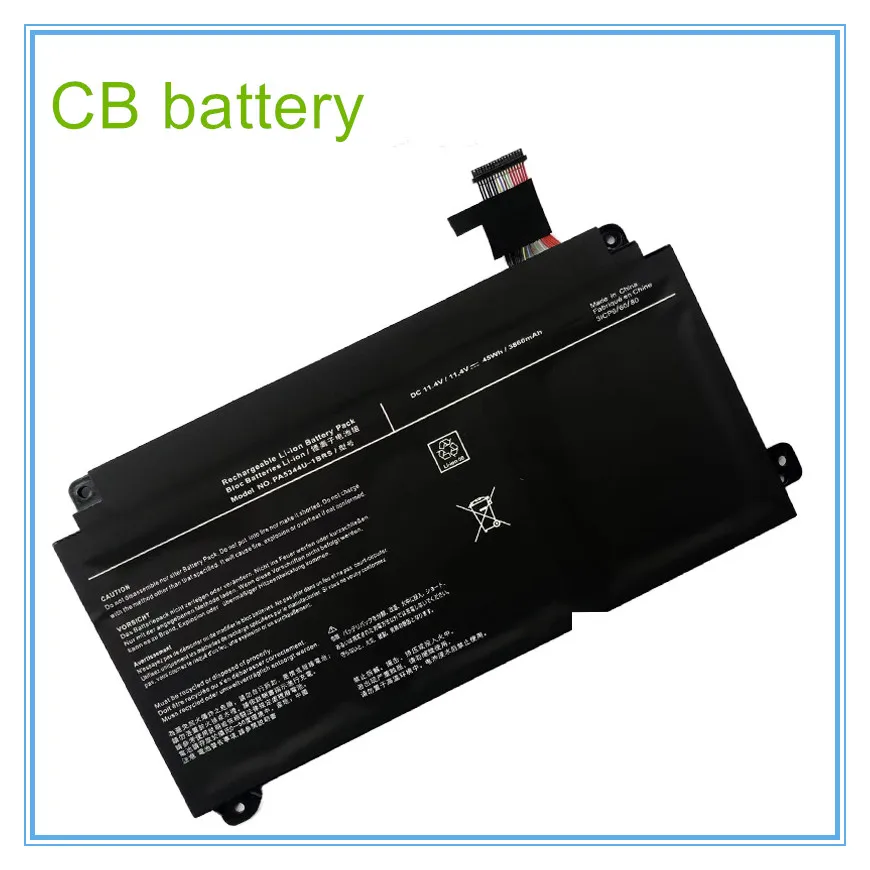 

PA5344U-1BRS PA5344U Replacement Battery Built-in Laptop 3ICP6/60/80 11.4V 45Wh/3860mAh