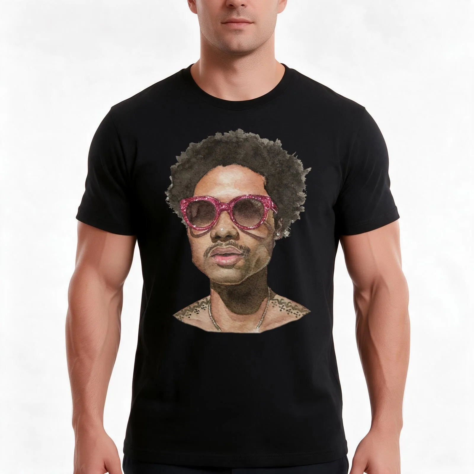 Steve Lacy T-Shirt, Summer Casual Cotton Tee, Oversized Streetwear Tops, Vintage Graphic Print, Loose Fit Short Sleeve