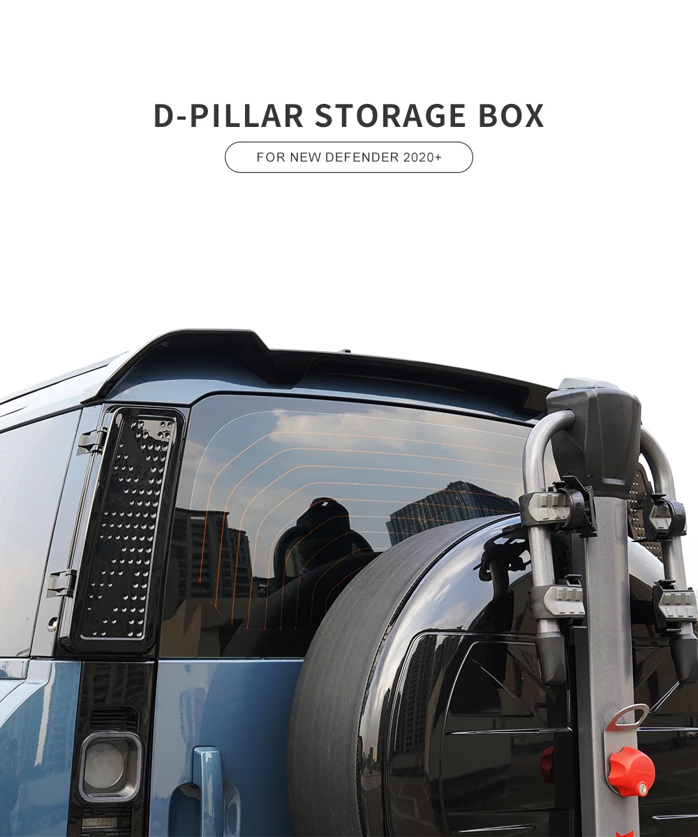 

Car Modification Accessories D-pillar For New Defender 110/90 Storage Box Modified Exterior Parts