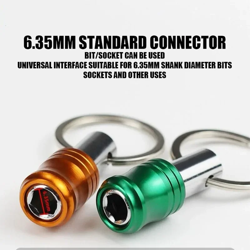 HANPU  Colourful Keychain Receiver Set 7PCS Portable Screw Pendant A Must-Have Power Tool Accessories