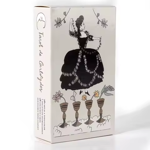 Tarot de Carlotydes Deck Poker Size Cards High Quality Board Game Fun Divination Tarot For Beginners 78 cards Deck