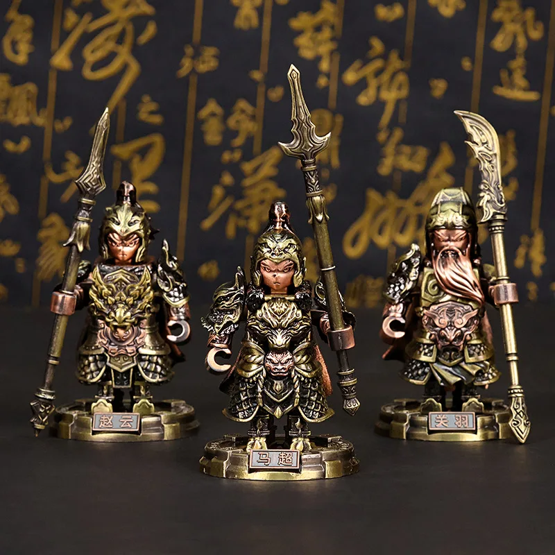 三国志 五虎将軍 魯備 組み立てブロック ブラインドボックス マグネットブロック おもちゃ マグネット式 分解可能 メタルフィギュア