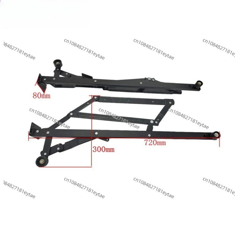 Metal Furniture Accessories Sofa Turn Into Bed Functional Hinge Lift Mechanism Iron Furniture Sofa Bed Pull up Hing With Wheel