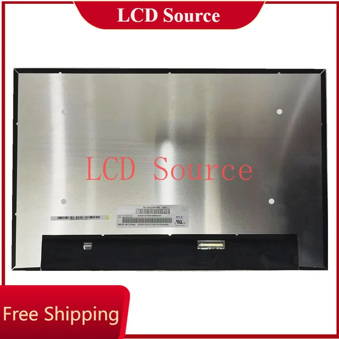 

NE160QDM-N63 V8.0 fit B160QAN02.M MNG007DA1-4 FRU:5D10V82383 PANEL Matrix 2560X1600 16.0inch LCD SCREEN