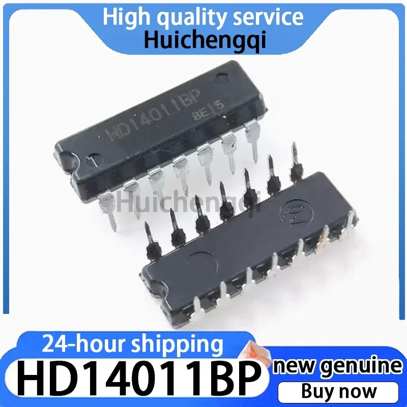 5PCS HD14011BP HD14011 Four-way Two Input NAND Gate - Logic Direct Insertion DIP14