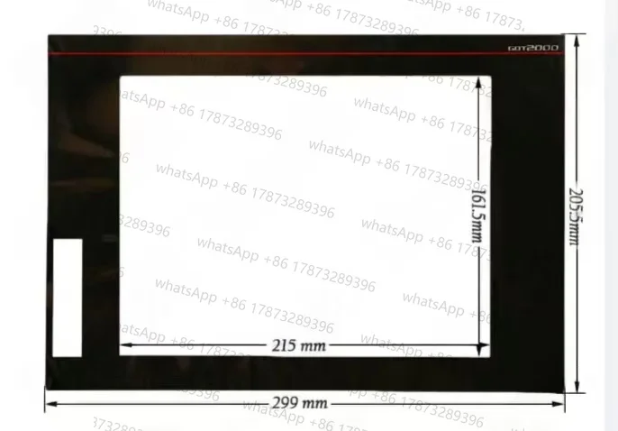 GT2710-VTBA GT2710-VTBD Touch Screen Panel Glass Digitizer for  GT2710-VTWD GT2710-VTWA GT2710-STBA with Front Overlay