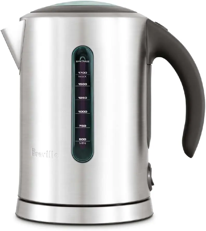 

7-Cup Brushed Stainless Steel Hot Water Kettle, Fast Boiling for Tea and Coffee
