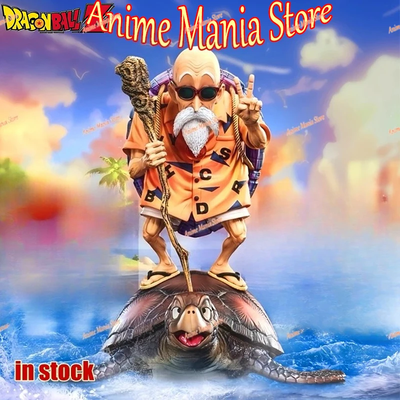 

In Stock 26cm Anime Dragon Ball Figure Master Roshi Turtle Hermit Kame Sennin PVC Statue Classic Scene Collection Model Gift