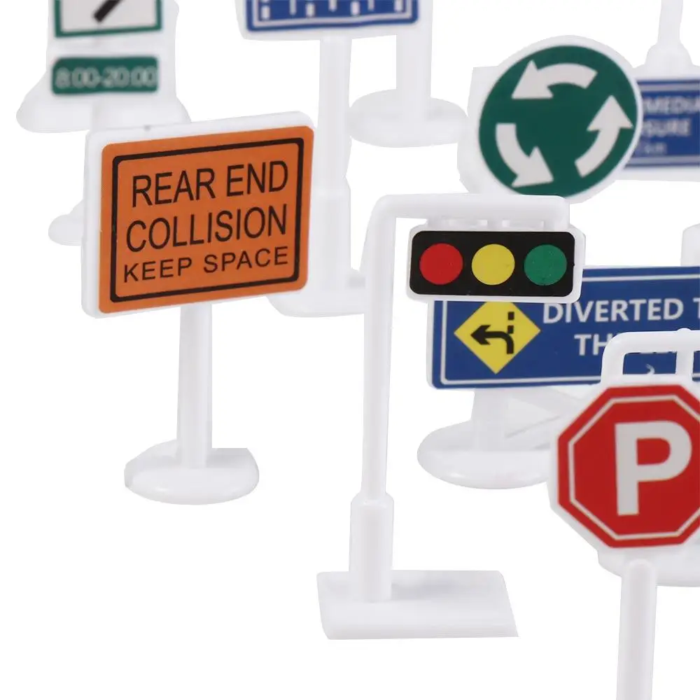 

Childern Parking Lot Traffic Sign Models Roadmap Traffic Light Traffic Barrier Signs Construction Mini Street Sign Cones