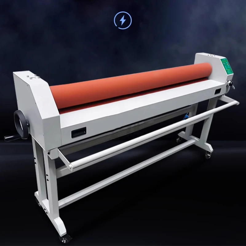 1.6M Automatic Pneumatic Laminating Machine Cold Laminator 1.3M Width for Document Protection School Office Home Use