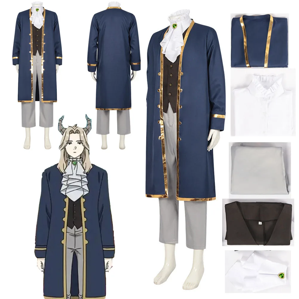 Disfraz de Cosplay de Anime Sousou No Frieren Lugner, disfraz de fantasía para adultos, uniforme, chaqueta, pantalones, trajes, traje de Carnaval de Halloween