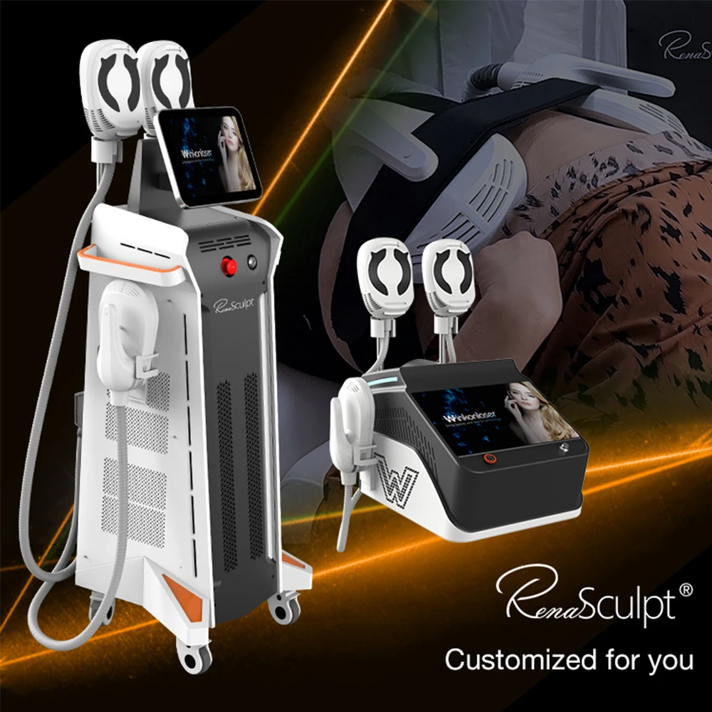 Renasculpt FE90 Portable Winkonlaser 5000w Ems Sculpting Machine 4 Handles