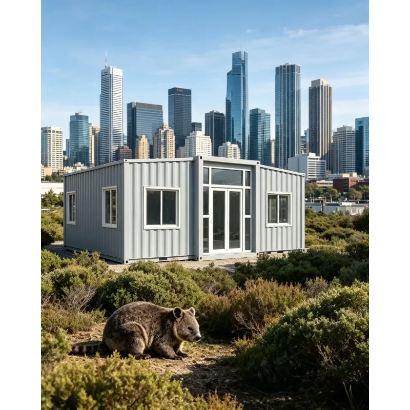 20ft Expandable Container House with Roof and Terrace Customizable for Residential Homestay Rental and Resort Use