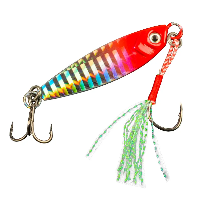 Imagem -05 - Metal Casting Jig Fishing Lure Shore Drag Cast Jigging Colher Isca Artificial Combater Iscas de Água Salgada 10g 15g 20g Pcs