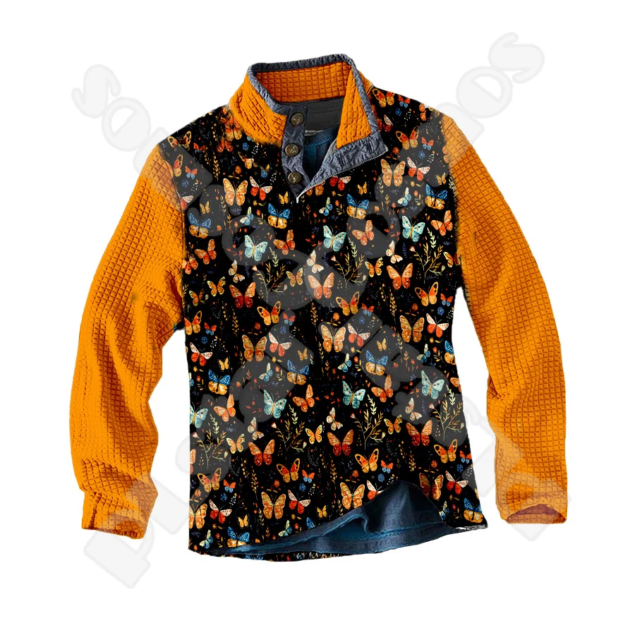 

Halloween Cartoon Graffiti Tattoo Retro 3DPrint Autumn Winter Pullover Harajuku Casual Funny Sweater Long Sleeves Polo Shirts X4