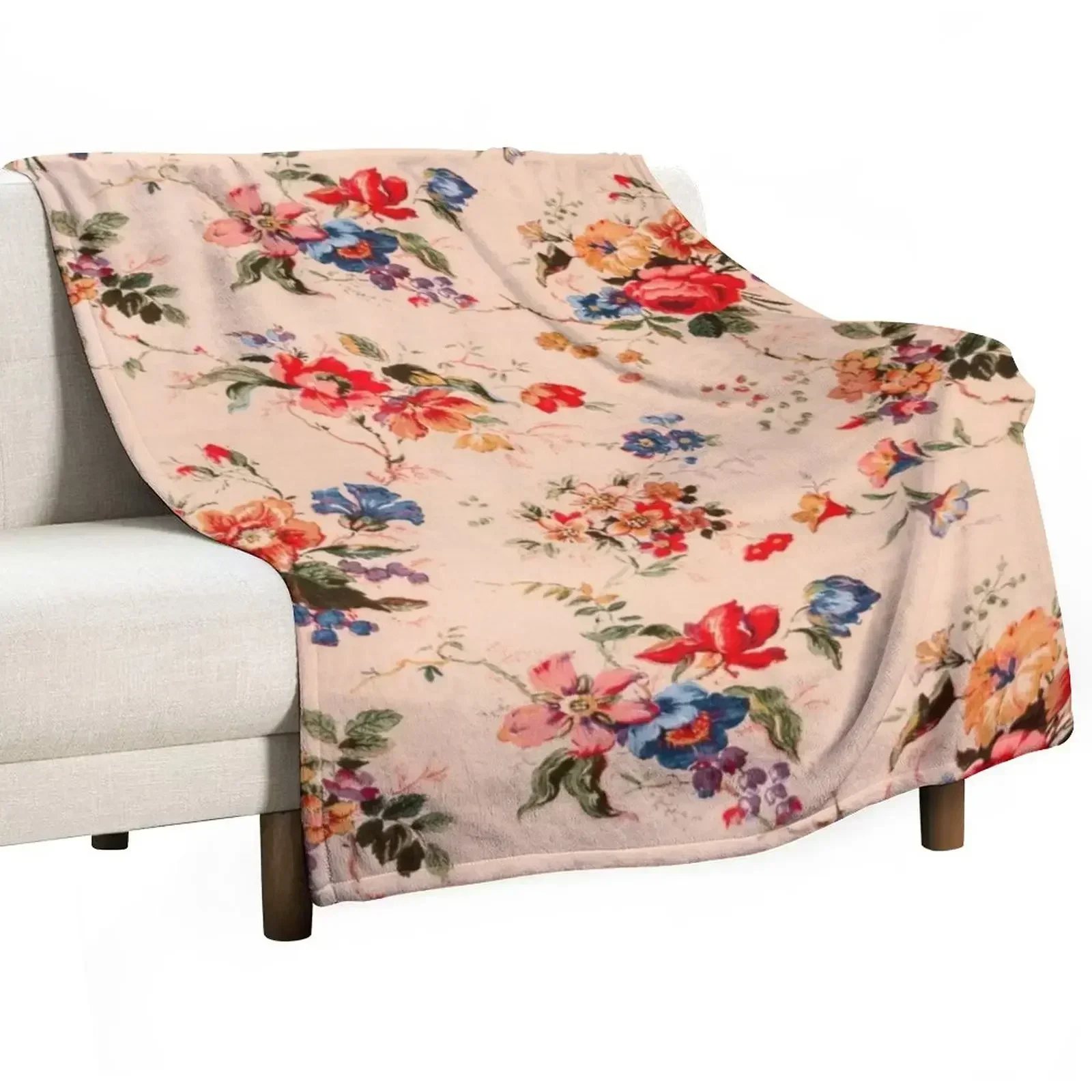 

Vintage Floral Pattern Throw Blanket sofa bed Blankets For Sofas Vintage Blankets