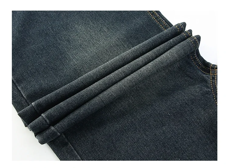 ZOETOPKID Kinder Mode High-Waist Weitbein-Jeans für junge Mädchen Streetwear Lose Denim-Hosen Kinder Dunkelblaue Jeans – Detail 12