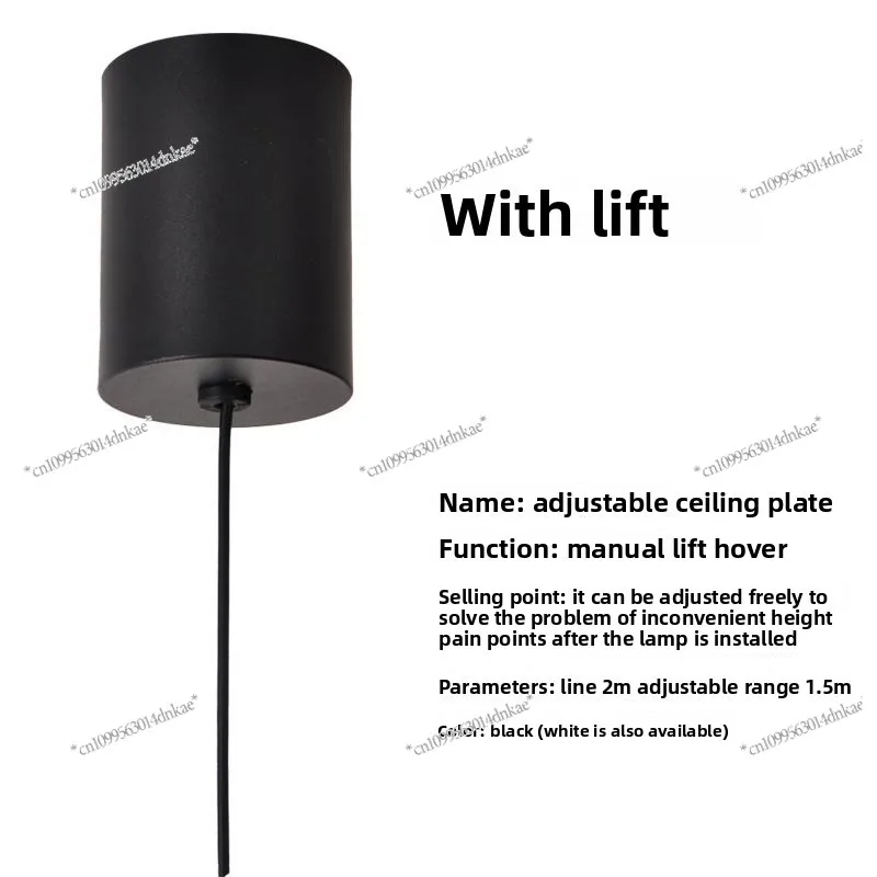 

Lamps and Lanterns Special for Lighting, Manual Hover Lifter, Chandelier Accessories Retractable Black and White Ceiling Chassis