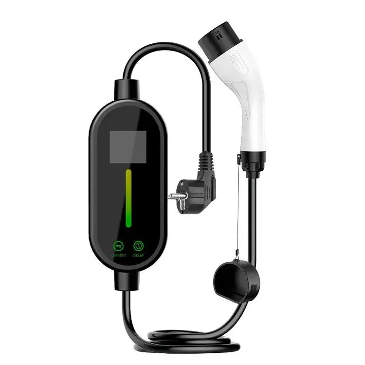 Portable EV Charger 7KW DC Output Current with Appointment Display New Energy Electric Vehicle Charging Station with Carry Bag