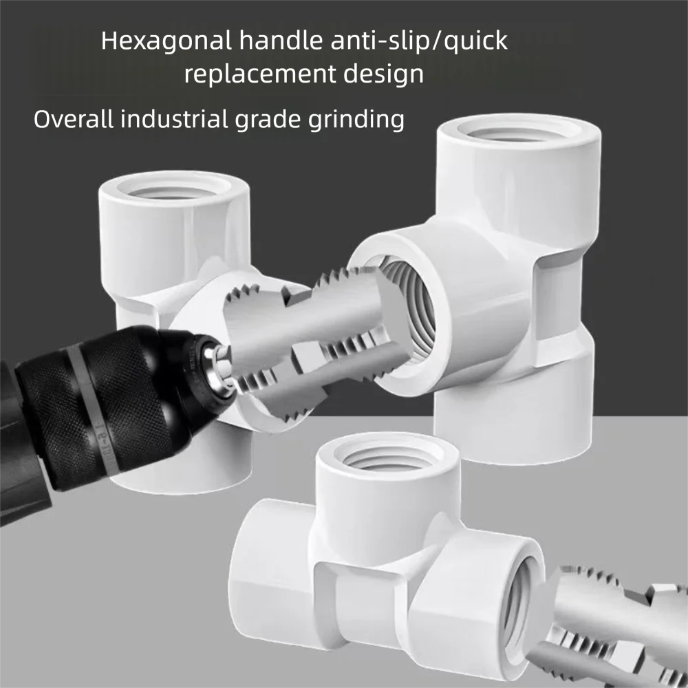4/6 Points PVC Pipe Threader Kit Various Die Sizes Internal Thread Thread Tap Universal PPR Water Pipe Opener Tap