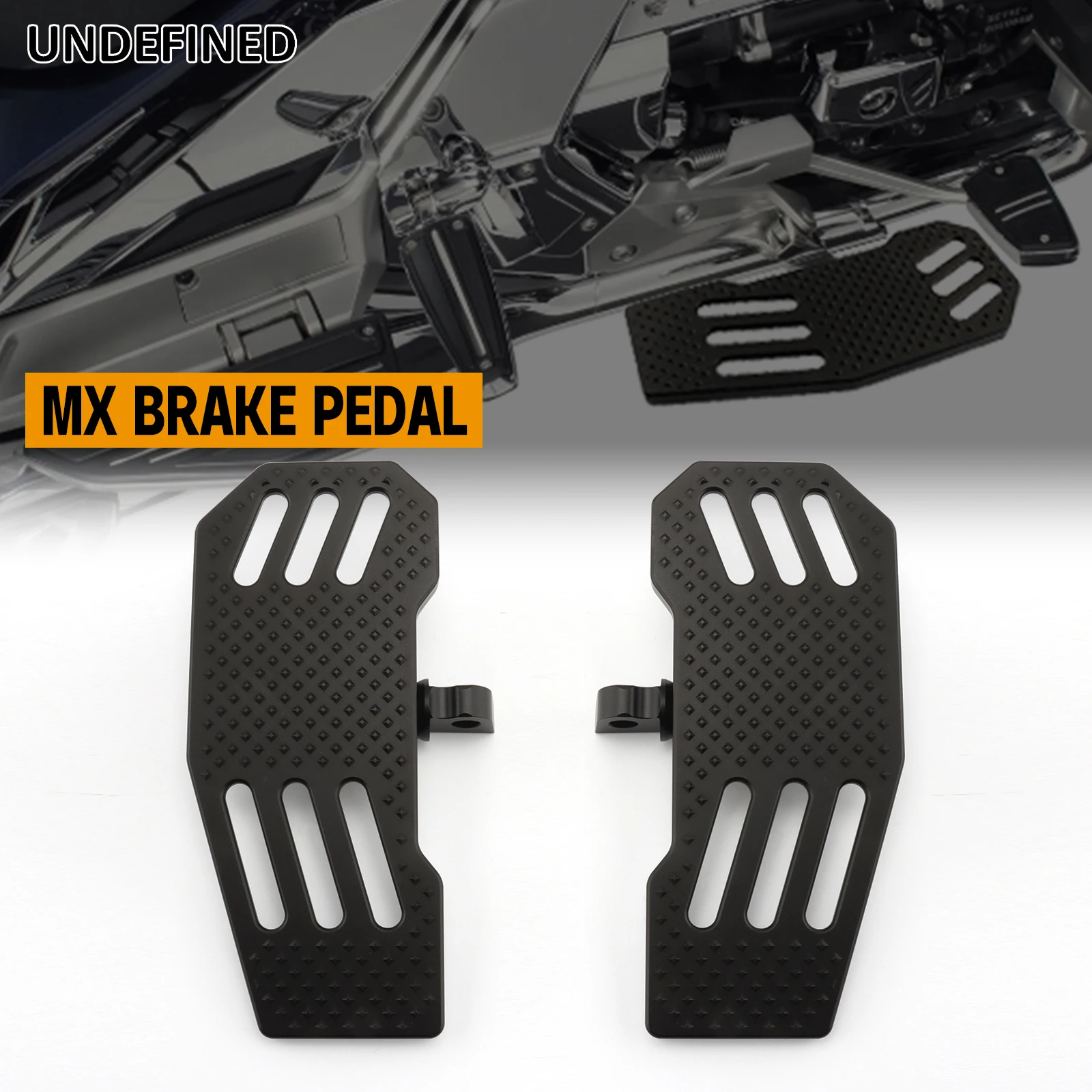 

Motorcycle Foot Pegs Wide Fat Floorboards Footrests Pedals Peg For Harley Sportster 883 1200 XL Dyna FXDB FXDL FXDF FLH Bobber