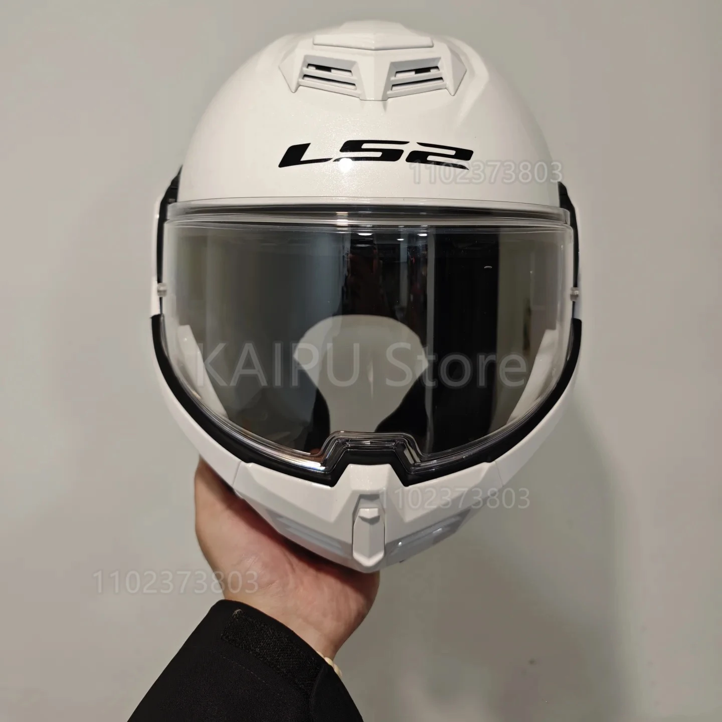 مناسبة لخوذة LS2 ff906 قابلة للطي بعدسة خوذة مطلية بالكهرباء ليلاً ونهارًا عالمية مضادة للضباب ومرآة ظلة ملحقات الدراجات النارية