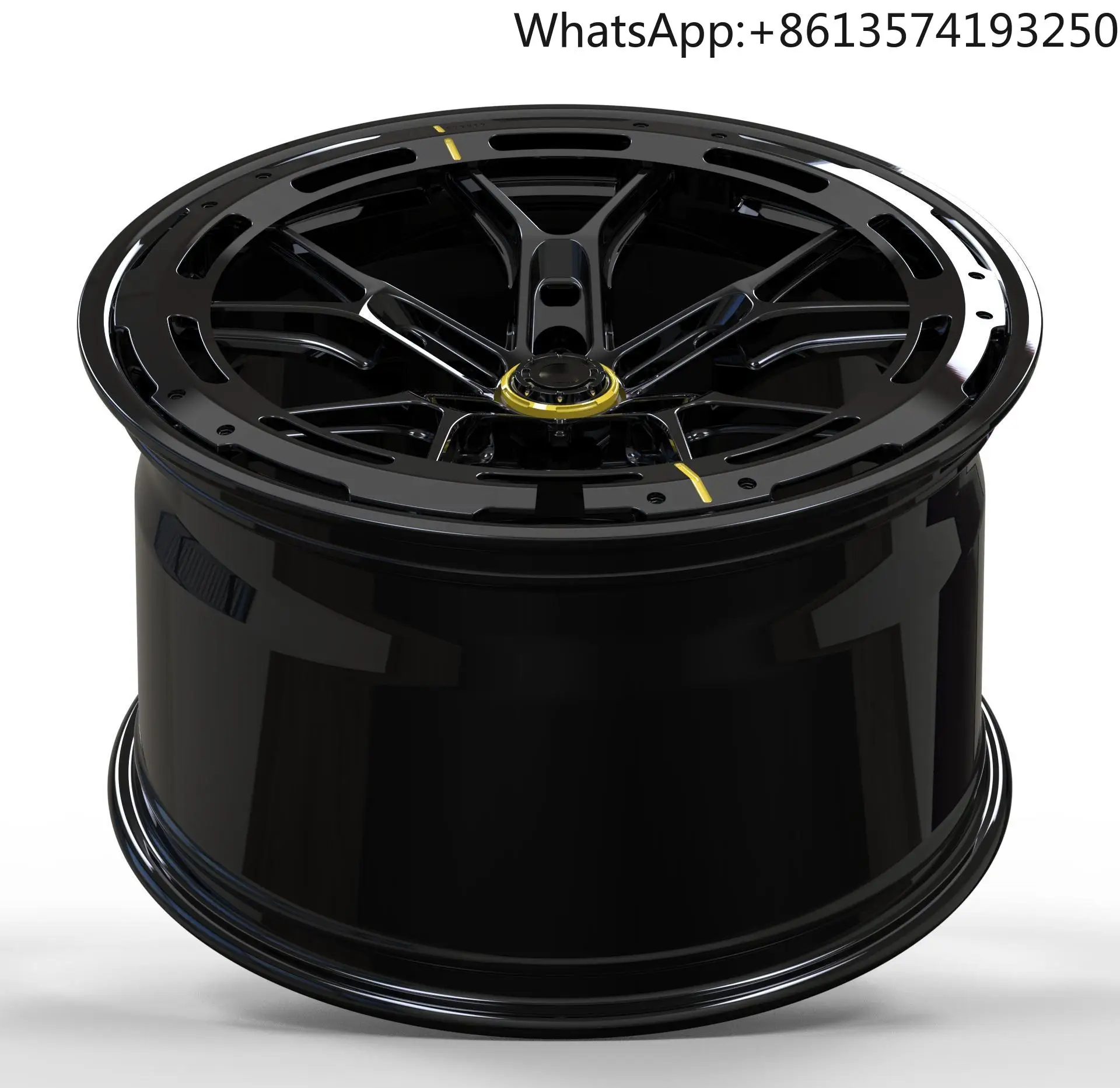 

For Forged Wheels Matte Black & Fully Painted | Matte Gunmetal Gray & Light Orange | Engraved & Notched 2-Piece Car Rim Alloy