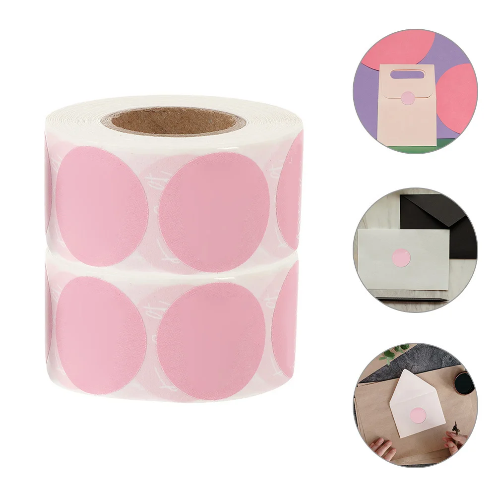 

2 Rolls Small Colorful Gift Dot Stickers Bright Circle Labels Round Adhesive Dot Labels for Packaging Orders Sealing