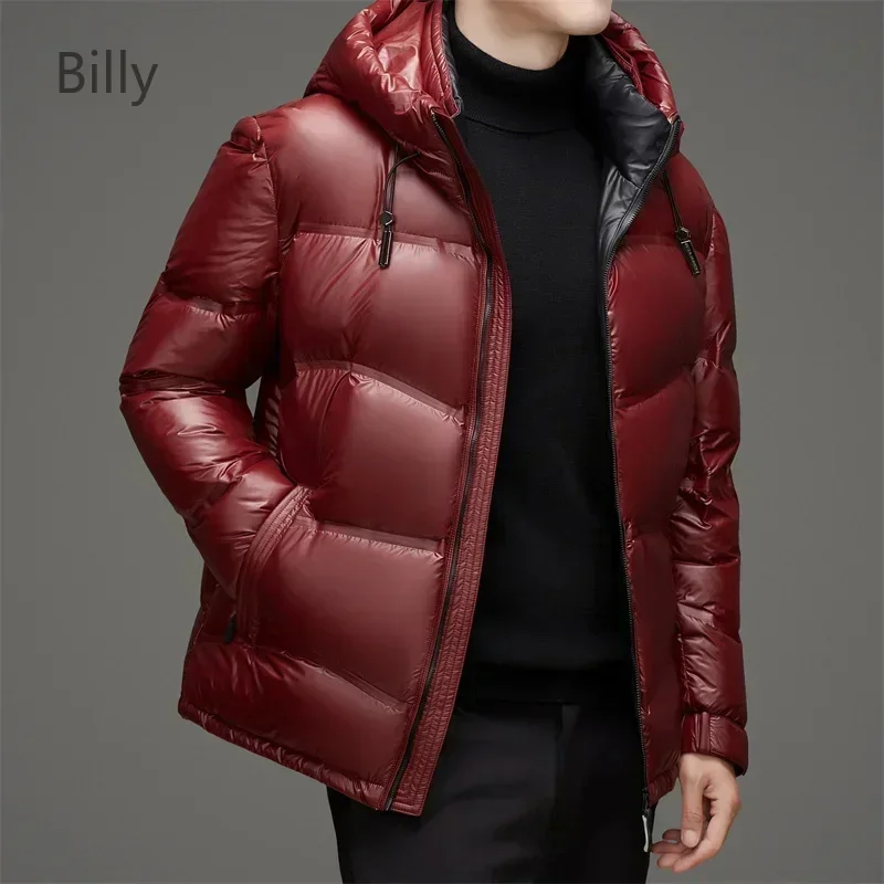 Black Gold Short Down Jacket Designer Clothes Men Duck Padding Men's Padded Warm Man Winter Coat Hooded s