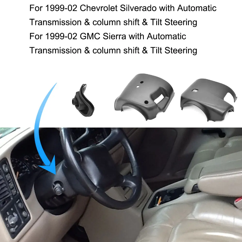

Car Steering Column Cover Shroud 26072993 26078127 for Chevy Tahoe Suburban GMC Yukon CADILLAC Car Accessories