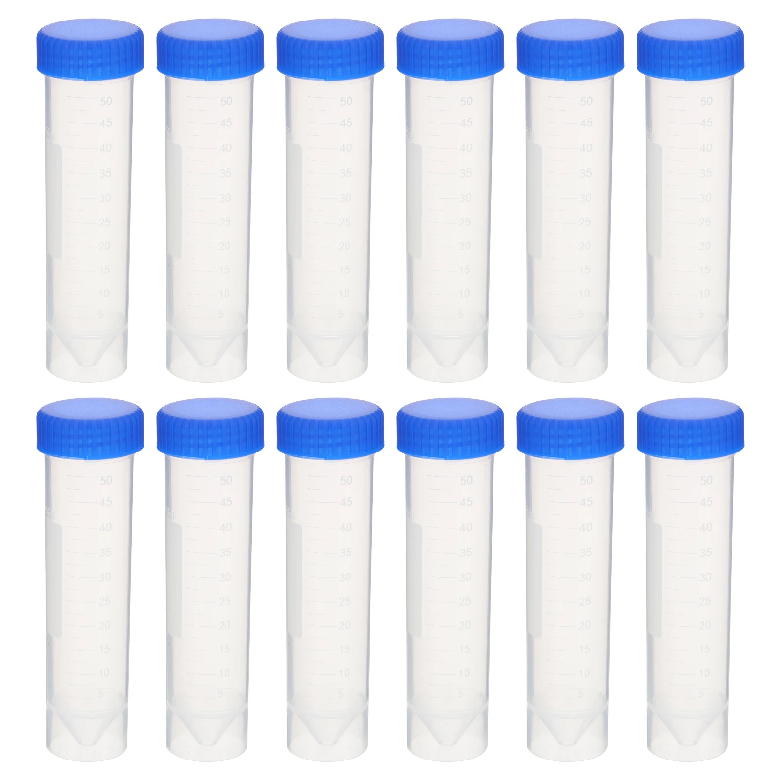 

50pcs Tubes 50ml Plastic Conical Storage Caps Self Standing Screw Biochemistry Molecular Labs Teaching Equipment