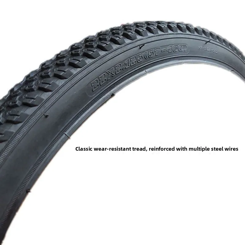 

22-Inch Bicycle Tire 22×.75 Mountain Bike Outer Inner Tire Bicycle Riding Equipment Accories Non-Brand Register Trademark