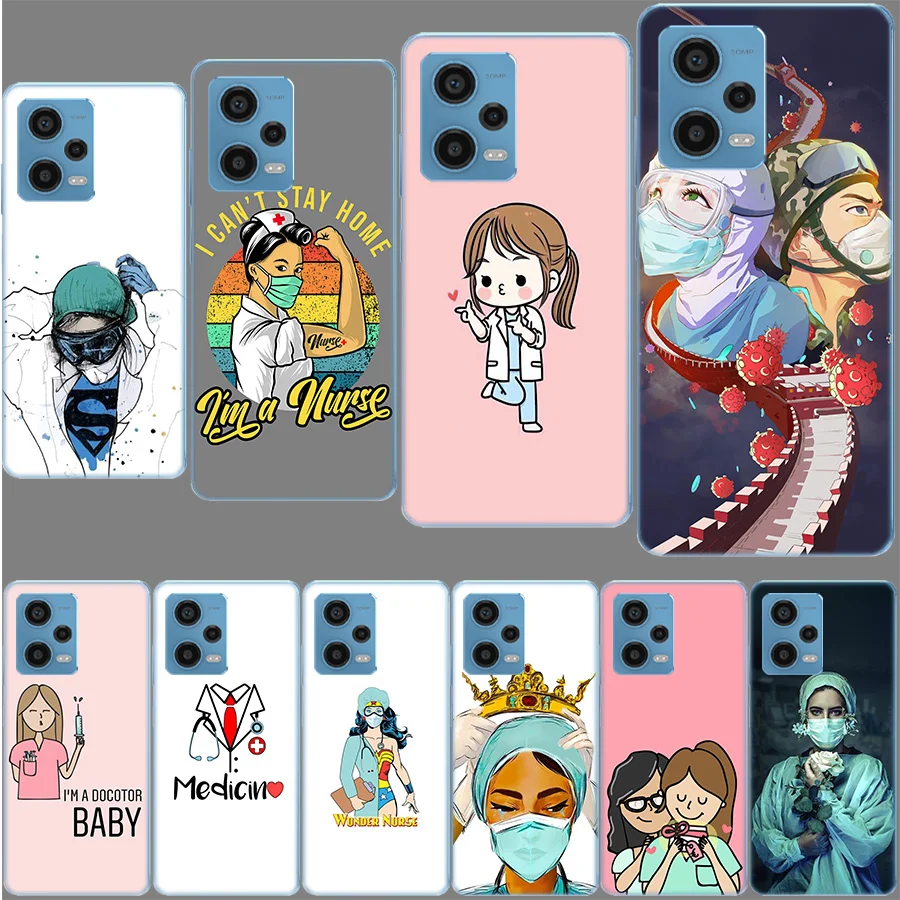 Star Doctor Nurse Hot Fashion Fun Dynamic Case for Xiaomi Redmi Note 12 Pro 11 Pro Plus 12S 11S 11T 11E 10 5G 10S 9S 9T 9 8T 8 7