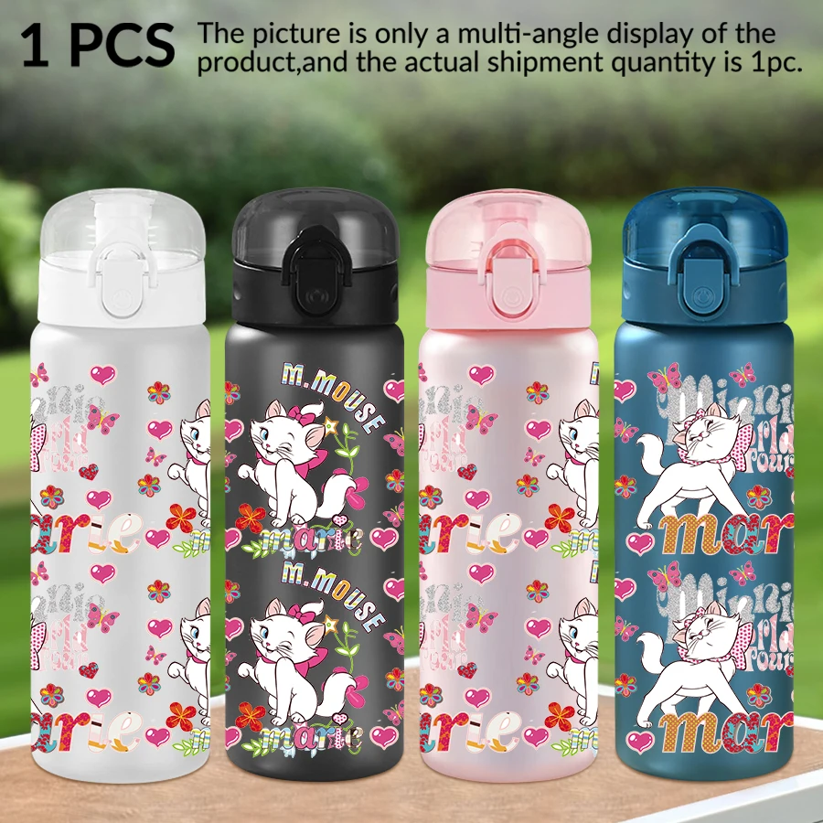 

1Pc Disney Mary Cat Butterfly Pattern 26oz Plastic Water Bottle Outdoor Sports Water Cup Birthday/Homecoming Gift