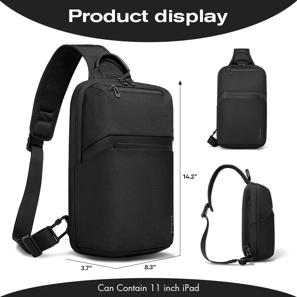 Sling Bag, Waterproof Casual Crossbody Bag Shoulder Bags Chest Sling Backpack for Men and Women